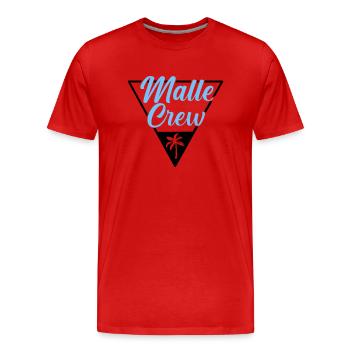 Malle Crew Mallorca - T-shirt bio Premium Homme - rouge - Devant - Damien (186cm)