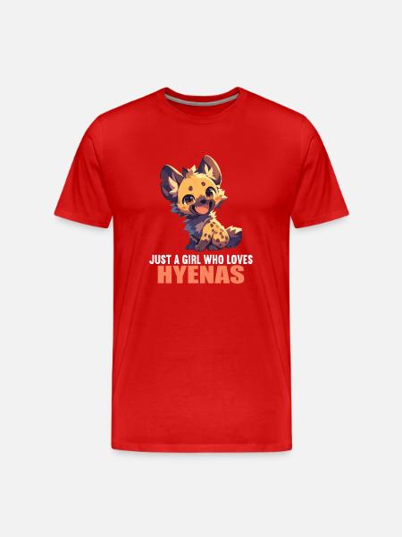 Hyänen Hyäne - Männer Premium Bio T-Shirt - Rot