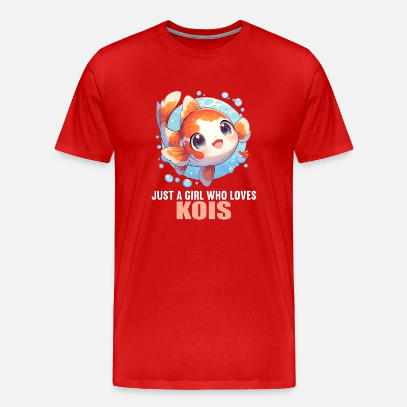 Kois Koi Karpfen - Männer Premium Bio T-Shirt - Rot