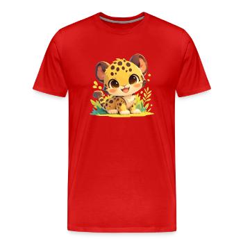 Jaguars Jaguar - T-shirt bio Premium Homme - rouge - Devant - Damien (186cm)