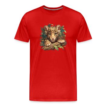 Jaguars Jaguar - T-shirt bio Premium Homme - rouge - Devant - Damien (186cm)
