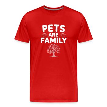 Héros du refuge pour animaux Freiwillige Tierrettung - T-shirt bio Premium Homme - rouge - Devant - Damien (186cm)