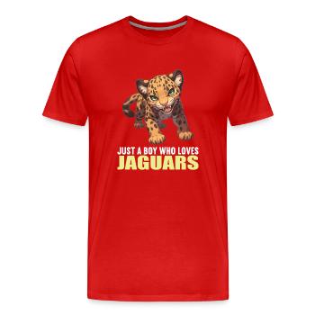 Jaguars Jaguar - T-shirt bio Premium Homme - rouge - Devant - Damien (186cm)