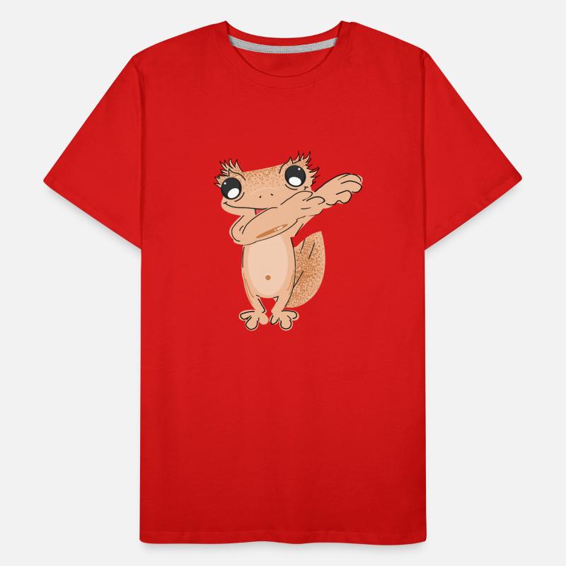 Dabbing crowned gecko Men's Premium Organic T-Shirt