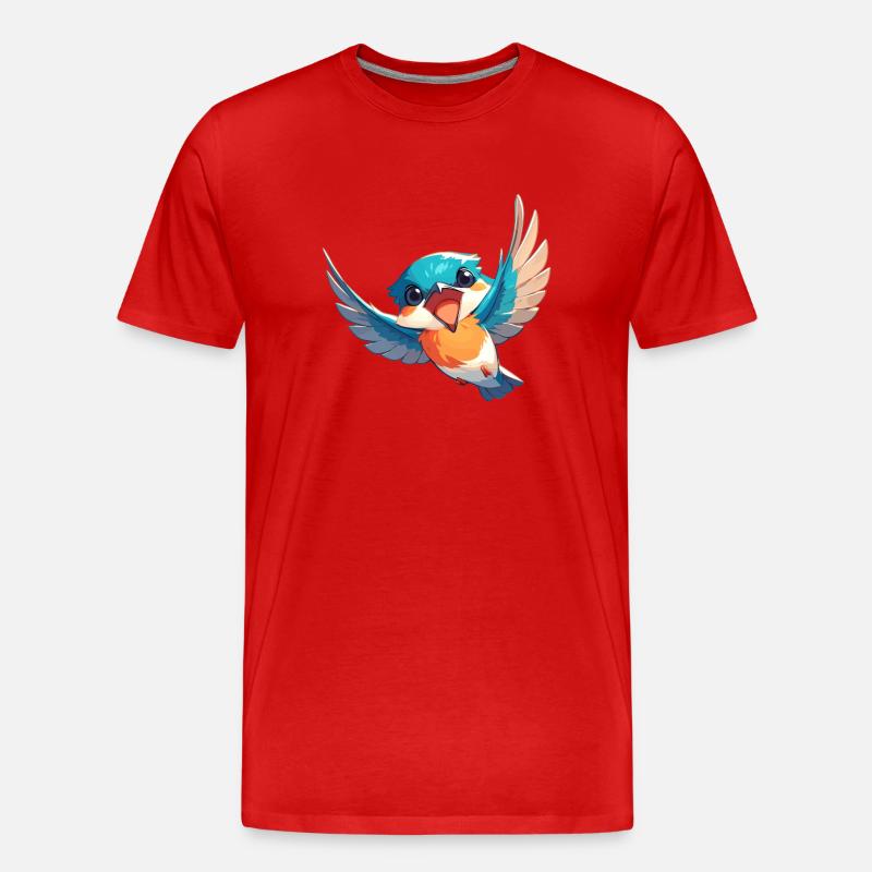 Eisvögel Eisvogel - Männer Premium Bio T-Shirt - Rot