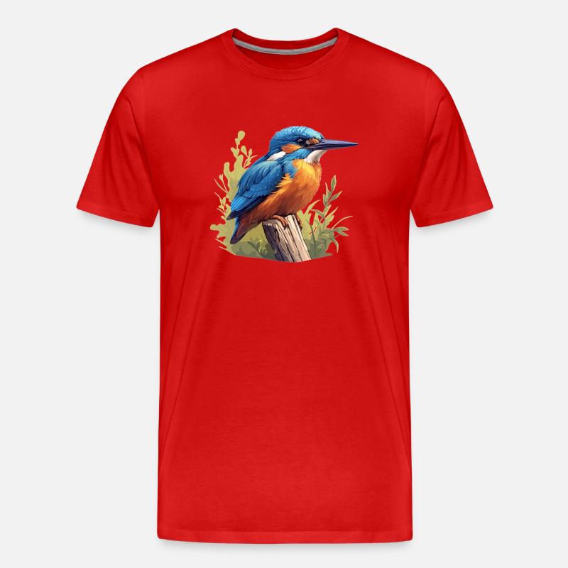 Eisvögel Eisvogel - Männer Premium Bio T-Shirt - Rot