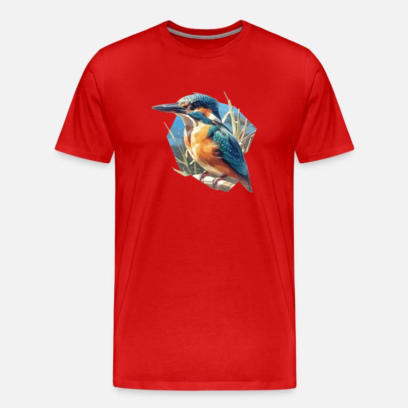 Eisvögel Eisvogel - Männer Premium Bio T-Shirt - Rot