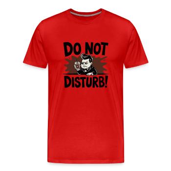 MÜRRISCHE BARKEEPER - Männer Premium Bio T-Shirt - Rot - Vorne - Damien (186cm)