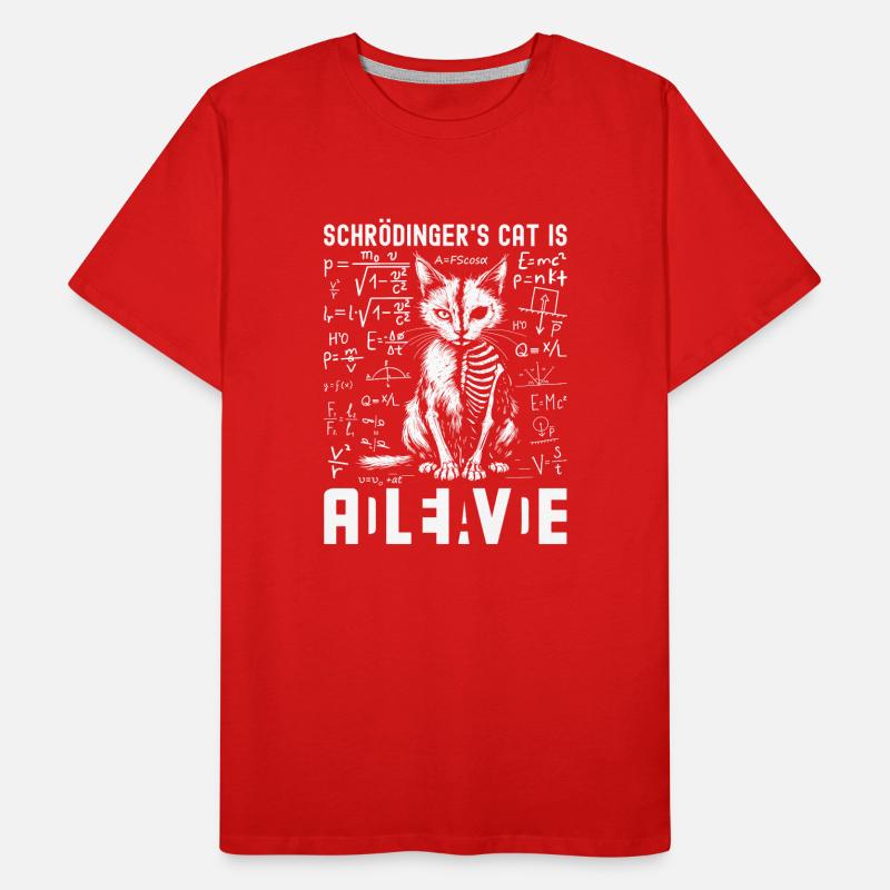 Schrödinger's Cat Dead and Alive Men's Premium Organic T-Shirt