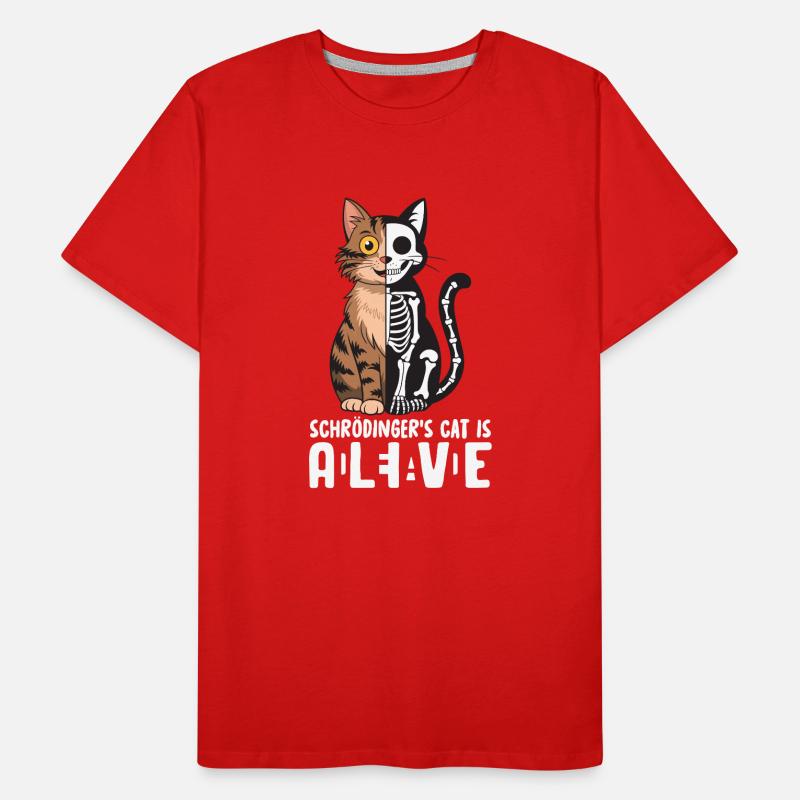 Schrödingers Katze Dead and Alive Männer Premium Bio T-Shirt