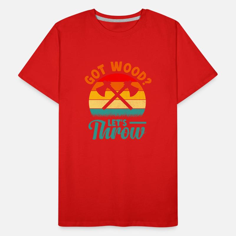 Got Wood Let's Throw Axt Werfen Beilwerfer Männer Premium Bio T-Shirt