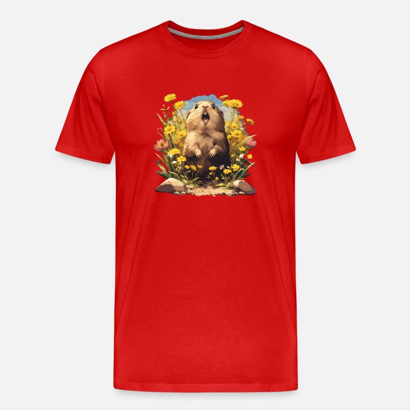 Lemminge Lemming - Männer Premium Bio T-Shirt - Rot
