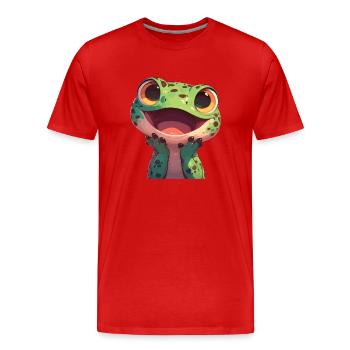 Lézards Lézard - T-shirt bio Premium Homme - rouge - Devant - Damien (186cm)