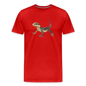 Lézards Lézard - T-shirt bio Premium Homme - rouge - Devant - Damien (186cm)