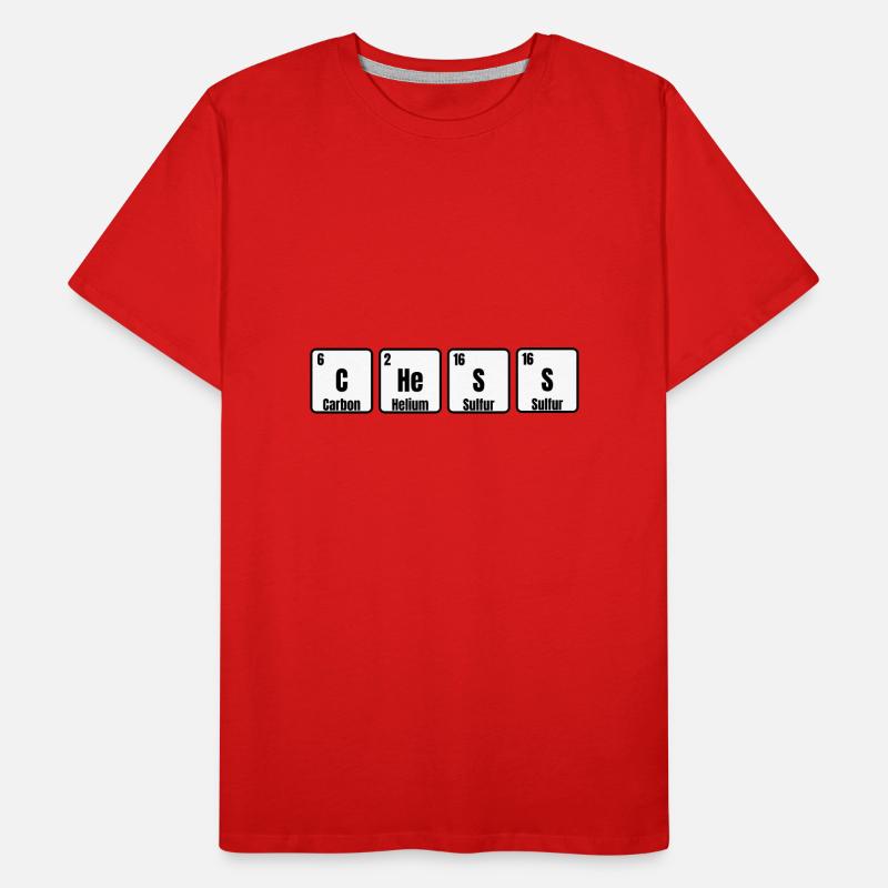 Chess Periodic Table Chess Chemist Men's Premium Organic T-Shirt