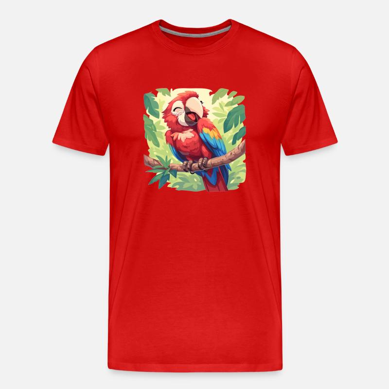 Aras Ara - Männer Premium Bio T-Shirt - Rot