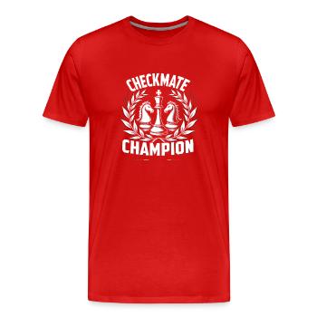Chess Tacticians Strategy Masters Tactical - Männer Premium Bio T-Shirt - Rot - Vorne - Damien (186cm)
