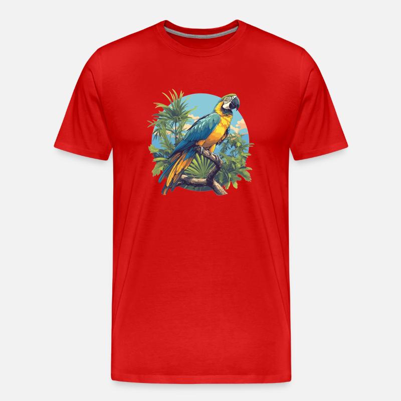 Aras Ara - Männer Premium Bio T-Shirt - Rot