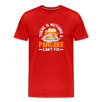 Pfannkuchen Können Alles Reparieren - Männer Premium Bio T-Shirt - Rot - Vorne - Damien (186cm)