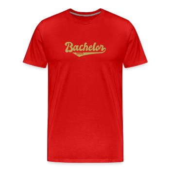 Baccalauréat 2025 Graduation Graduation - T-shirt bio Premium Homme - rouge - Devant - Damien (186cm)