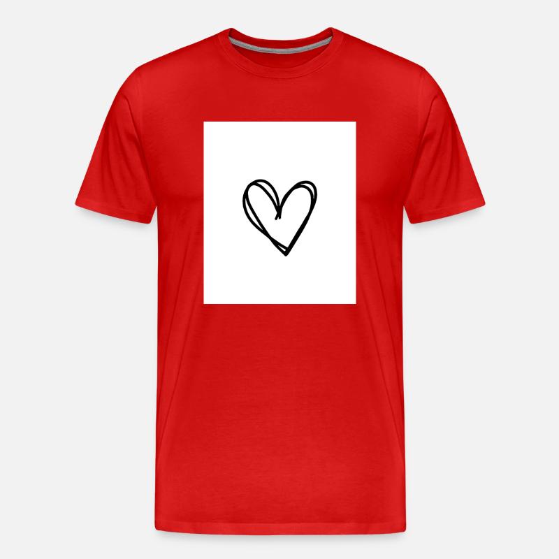 Canva3 - Männer Premium Bio T-Shirt - Rot
