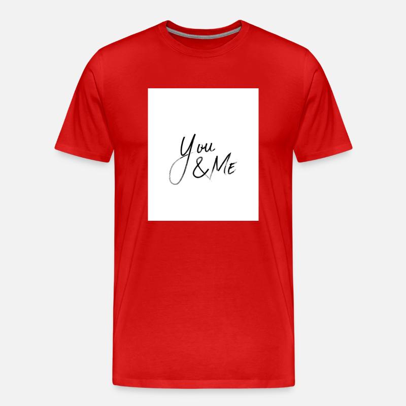 Canva4 - Männer Premium Bio T-Shirt - Rot