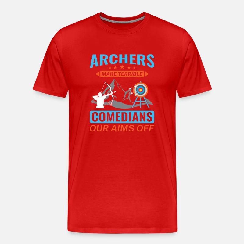 Bogenschießen Bogenschütze - Männer Premium Bio T-Shirt - Rot