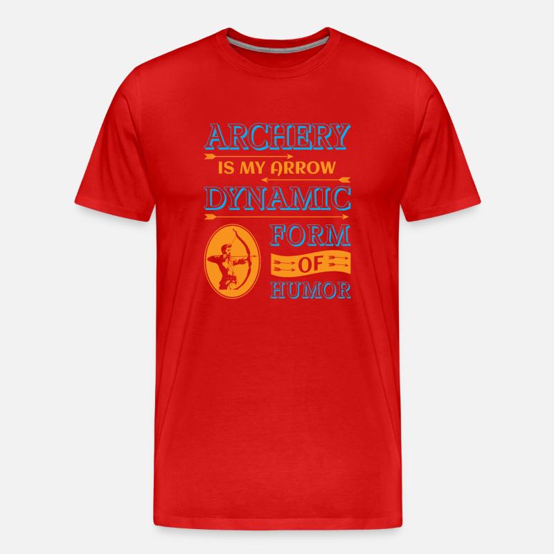Bogenschießen Bogenschütze - Männer Premium Bio T-Shirt - Rot