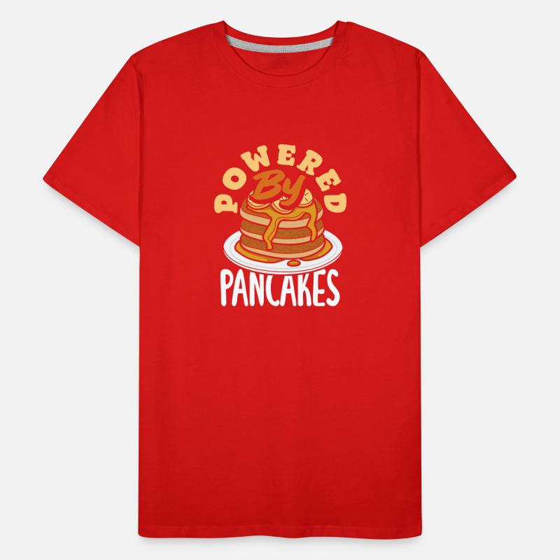 Powered By Pancakes Breakfast Joy Men's Premium Organic T-Shirt