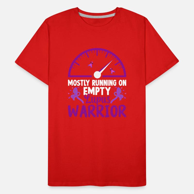 Lupus Warrior Running on Empty Men's Premium Organic T-Shirt