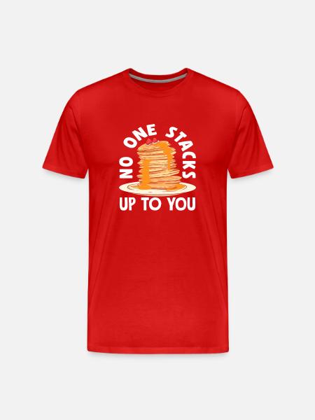Pancakes Nobody Stacks Higher - Men's Premium Organic T-Shirt - red