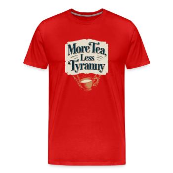 Boston Tea 1773 American Revolution Historic - Männer Premium Bio T-Shirt - Rot - Vorne - Damien (186cm)