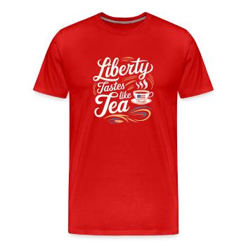 Boston Tea 1773 American Revolution Historic - Männer Premium Bio T-Shirt - Rot - Vorne - Damien (186cm)