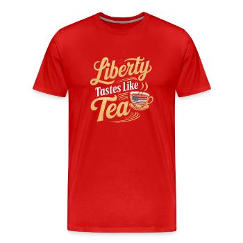 Boston Tea 1773 American Revolution Historic - Männer Premium Bio T-Shirt - Rot - Vorne - Damien (186cm)