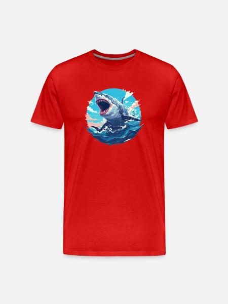 Sharks Shark - Men's Premium Organic T-Shirt - red