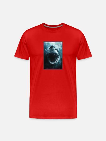 Requins Requin - T-shirt bio Premium Homme - rouge