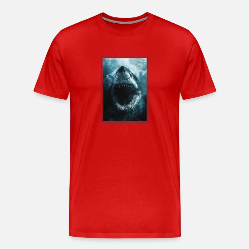 Requins Requin - T-shirt bio Premium Homme - rouge