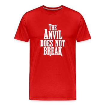 Forge Viking Guerrier Forge nordique Travail du métal - T-shirt bio Premium Homme - rouge - Devant - Damien (186cm)