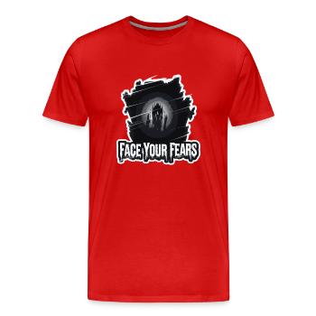 VOS PIRES CRAINTES - T-shirt bio Premium Homme - rouge - Devant - Damien (186cm)