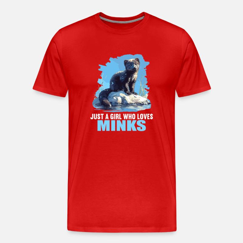 Nerze Nerz - Männer Premium Bio T-Shirt - Rot