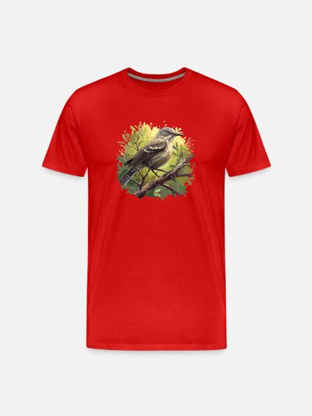 Oiseaux moqueurs Oiseaux moqueurs - T-shirt bio Premium Homme - rouge
