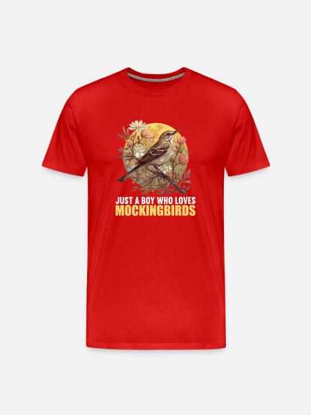 Oiseaux moqueurs Oiseaux moqueurs - T-shirt bio Premium Homme - rouge
