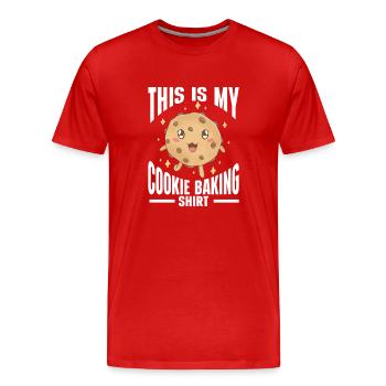 Boulangerie Boulangerie Boulanger - T-shirt bio Premium Homme - rouge - Devant - Damien (186cm)