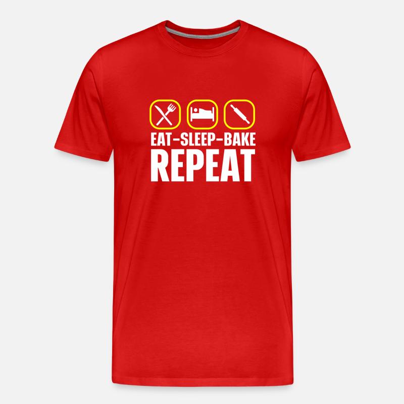 Baking Bakery Baker - Männer Premium Bio T-Shirt - Rot