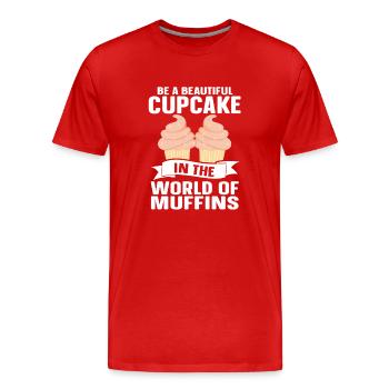 Boulangerie Boulangerie Boulanger - T-shirt bio Premium Homme - rouge - Devant - Damien (186cm)