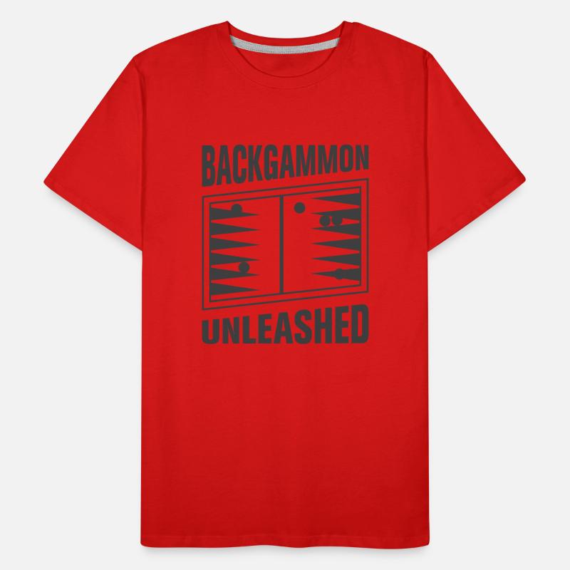 Backgammon Spiel Männer Premium Bio T-Shirt