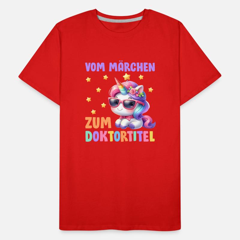 Dissertation VOM MÄRCHEN ZUM DOKTORTITEL Lustig Männer Premium Bio T-Shirt
