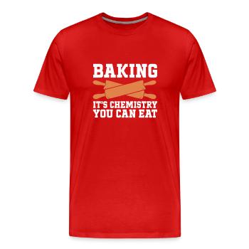 Boulangerie Boulangerie Boulanger - T-shirt bio Premium Homme - rouge - Devant - Damien (186cm)