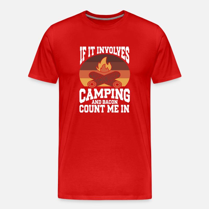Camping Campfire Camper - Männer Premium Bio T-Shirt - Rot