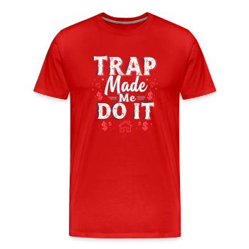 Music Produzent 808 Bass Hip-hop Beatmaker - Männer Premium Bio T-Shirt - Rot - Vorne - Damien (186cm)